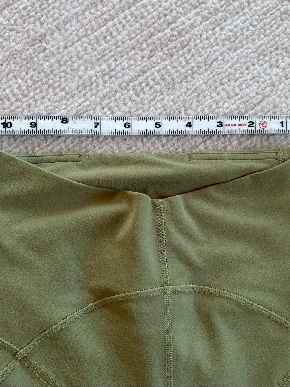lululemon athletica Olive Green High-Rise Leggings size 6 - Picture 10 of 11